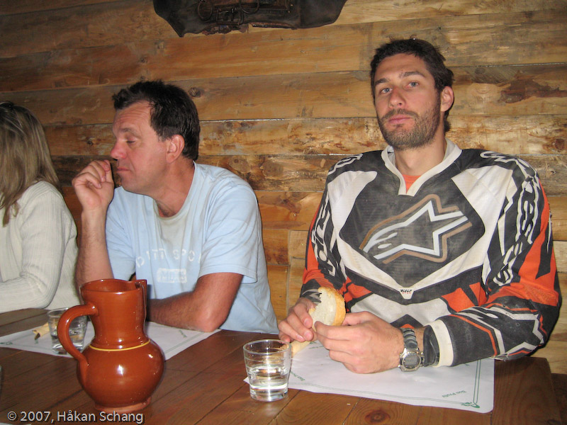 Peter and Adrian looking a bit dusty and hungry.