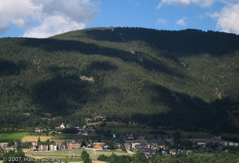 The scenery with the clouds casting shadows on the mountain sides. Stunning.