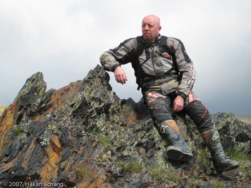 Paul posing on the top of the black peak.