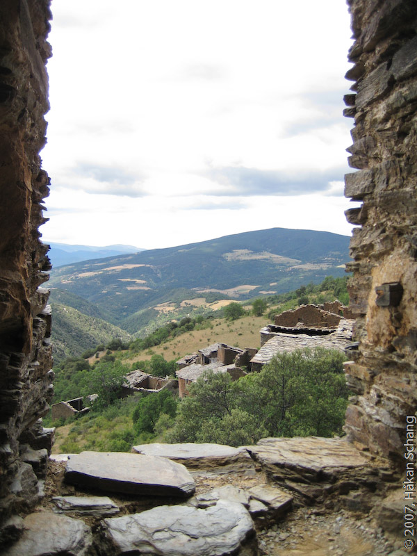 Nice place to build a church. Some parts of the ghost town can be seen in the lower parts of the shot.