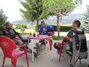 Coffee (or rather Coke...) break after the super-moto sliding road.
